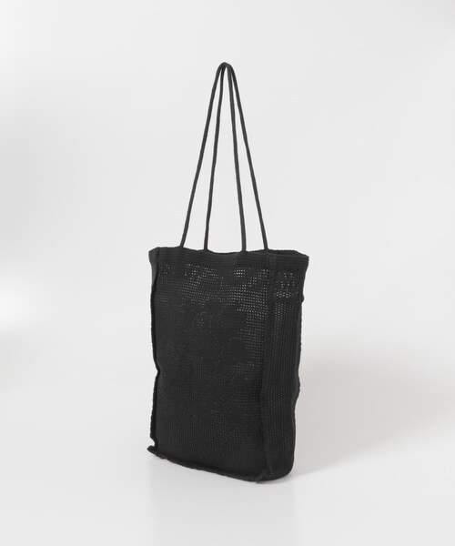 かぐれ（カグレ）の「Nananita　ROSE CROCHET BAG（トートバッグ・レディース・DOVE/BLACK・Free）」の8枚目の写真