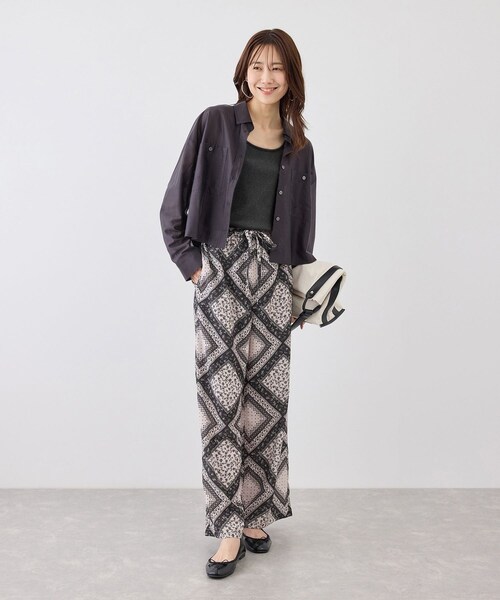 ROPE' PICNIC(ロペピクニック)の「ラメテレコタンクトップ(タンクトップ・レディース・ブラック/ホワイト/ブラウン・38)」の5枚目の写真