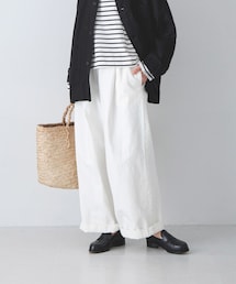 かぐれ | ホワイトデニムワイドパンツ(その他パンツ)
