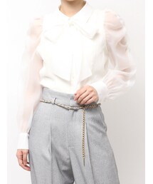dazzlin | 2WAYボウタイペプラムブラウス(シャツ/ブラウス)