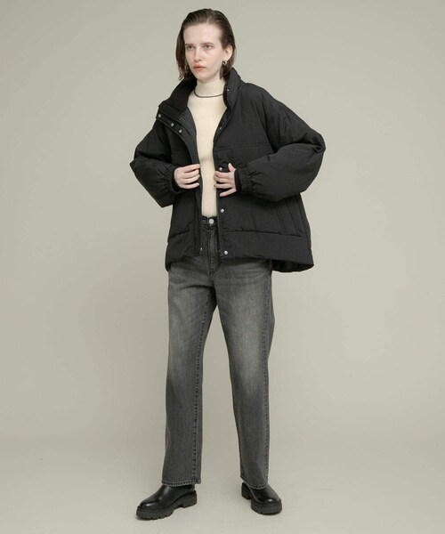 URBAN RESEARCH Sonny Label（アーバンリサーチサニーレーベル）の「撥水スタンドダウンジャケット（その他アウター・レディース・ブラック/エクリュ/ライトカーキ・FREE）」の18枚目の写真