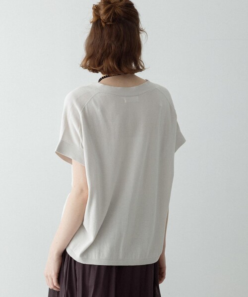 URBAN RESEARCH Sonny Label（アーバンリサーチサニーレーベル）の「クールミストフレンチニットカーディガン（カーディガン/ボレロ・レディース・ブラック/L.グレー/モカグレー・Free）」の15枚目の写真