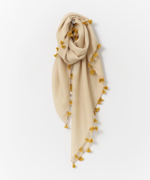 KBF（ケイビーエフ）の「タッセル付きストール（ストール/ショール・レディース・TERRACOTTA/BEIGE・One/one）」の7枚目の写真