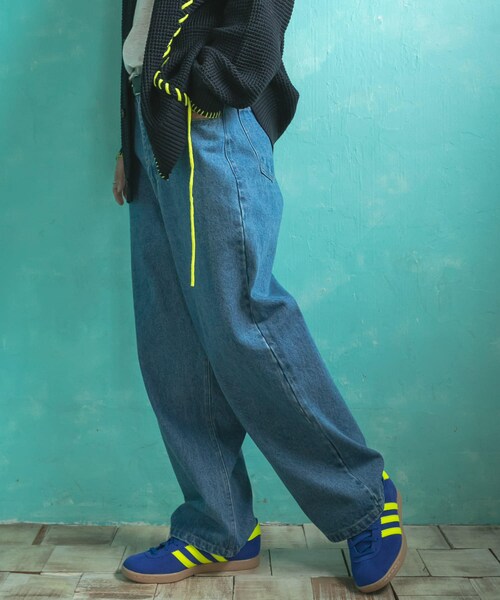 SENSE OF PLACE by URBAN RESEARCH（センスオブプレイスバイアーバンリサーチ）の「ストレートデニムパンツ（デニムパンツ・メンズ・BLACK/L.INDIGO・S/M/L）」の16枚目の写真