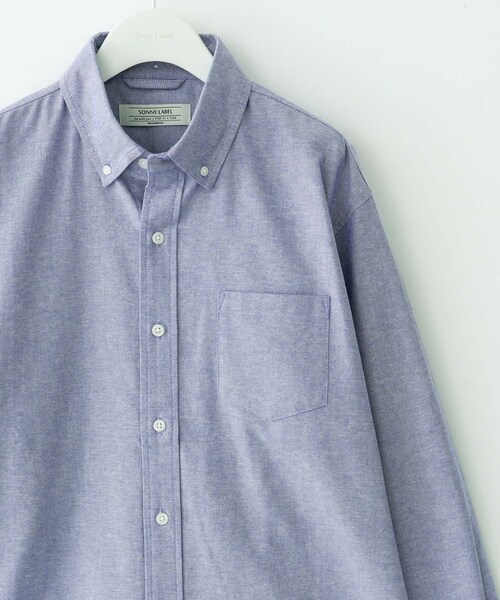 URBAN RESEARCH Sonny Label（アーバンリサーチサニーレーベル）の「抗菌オックスボタンダウン長袖シャツ（シャツ/ブラウス・メンズ・ホワイト/ネイビー/オフストライプ/ギンガムチェック/サックス/グレー・S/M/L/XL）」の7枚目の写真