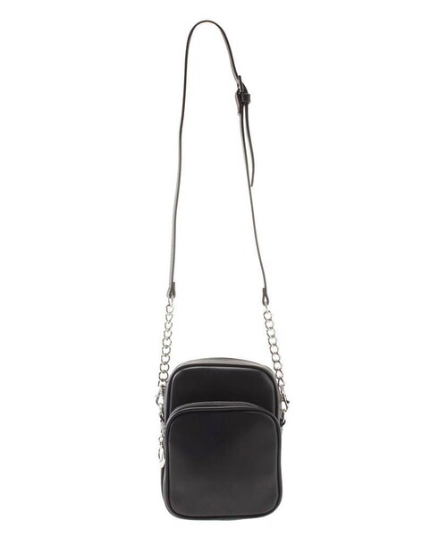 MURUA（ムルーア）の「ミニスクエアBAG（ショルダーバッグ・レディース・ブラック/グリーン/ミックス・F）」の2枚目の写真