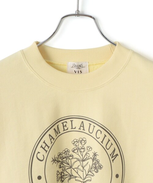VIS（ビス）の「【DILIGENCE PARLOUR】VIS別注モデルフラワーロゴスウェット【セットアップ対応】（スウェット・レディース・ネイビー/ブルー系/イエロー・F）」の19枚目の写真