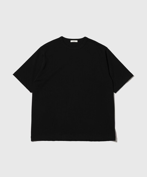 ADAM ET ROPE'(アダムエロペ)の「【ATON/エイトン】DRY COTTN JERSEY T-SHIRT(Tシャツ/カットソー・メンズ・ブラック/ホワイト・4/6)」の4枚目の写真