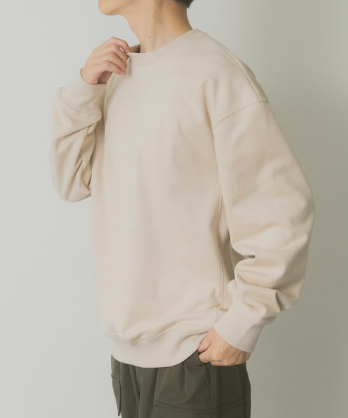 ITEMS URBANRESEARCH（アイテムズ アーバンリサーチ）の「裏フリースF.S.プルオーバー（その他トップス・メンズ・L.BEG/MOC/OLV/BLK・M/L）」の3枚目の写真