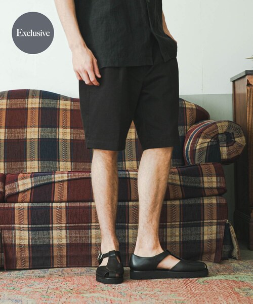 URBAN RESEARCH(アーバンリサーチ)の「『別注』BROOKS BROTHERS×URBAN RESEARCH PLEAT SHORTS(その他パンツ・メンズ・BLACK/ECRU・M/L/XL)」の20枚目の写真