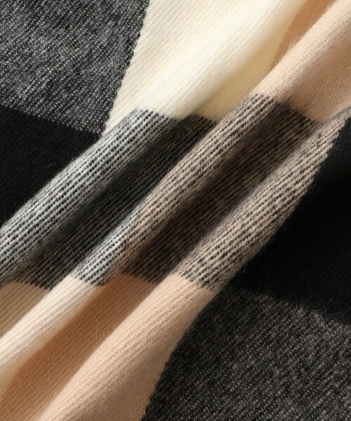 ROPE' PICNIC（ロペピクニック）の「チェックストール（ストール/ショール・レディース・ベージュ/ブルー系/レッド系・F）」の6枚目の写真