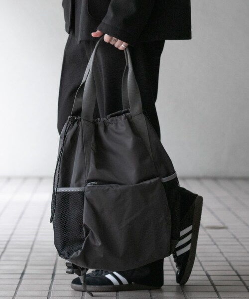 SENSE OF PLACE by URBAN RESEARCH（センスオブプレイスバイアーバンリサーチ）の「2WAYナイロンバックパック（バックパック/リュック・メンズ・CHARCOAL/BLACK/GRAY・one）」の10枚目の写真