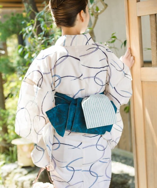 URBAN RESEARCH ROSSO（アーバンリサーチロッソ）の「浴衣 水紋（着物・メンズ・オフホワイト・FREE）」の3枚目の写真
