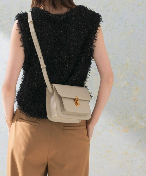 URBAN RESEARCH ROSSO（アーバンリサーチロッソ）の「LUMEN　CLEF BAG（ショルダーバッグ・レディース・cremabeige/softblack・FREE）」の13枚目の写真