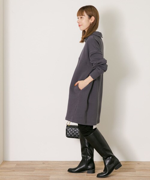 URBAN RESEARCH Sonny Label（アーバンリサーチサニーレーベル）の「ハーフジップスウェットチュニック（チュニック・レディース・オレンジ/グレー/ブラック・FREE）」の20枚目の写真