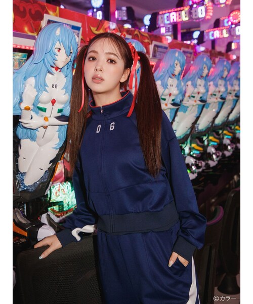 エヴァンゲリオン　カルナムール　プラグスーツスウェット　ネイビー エヴァンゲリオン カルナムール プラグスーツスウェット ネイビー