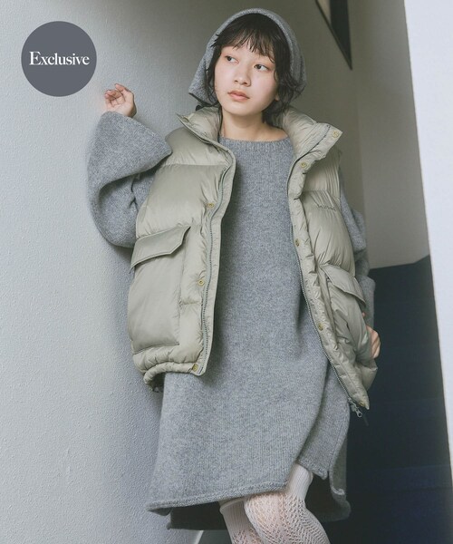 URBAN RESEARCH DOORS（アーバンリサーチドアーズ）の「『別注』Marmot×DOORS　DOWN VEST（その他アウター・レディース・BLACK/SAGE/ORANGE・One）」の4枚目の写真