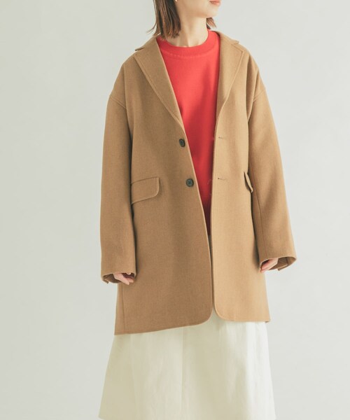 URBAN RESEARCH DOORS(アーバンリサーチドアーズ)の「FORK&SPOON チェスタージャケットコート(チェスターコート・レディース・BLACK/TOPGRAY/NUTSBROWN・1)」の3枚目の写真