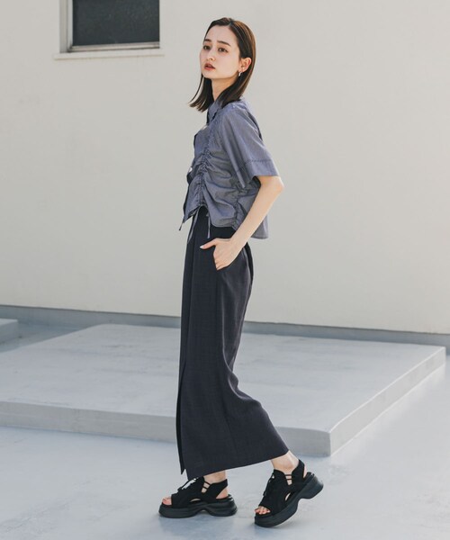 SENSE OF PLACE by URBAN RESEARCH(センスオブプレイスバイアーバンリサーチ)の「ボリュームソールドロストスポーツサンダル(サンダル・レディース・BLACK/IVORY/BEIGE・S/M/L)」の18枚目の写真