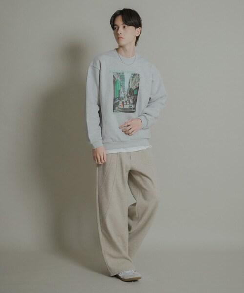 SENSE OF PLACE by URBAN RESEARCH(センスオブプレイスバイアーバンリサーチ)の「City graphic crew-neck Sweat(スウェット・メンズ・BLACK/GRAY/BLUE・M/L)」の17枚目の写真