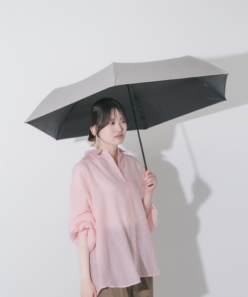 SMELLY（スメリー）の「『晴雨兼用』because　ユニセックス オールウェザーライト（長傘・レディース・GRY/BLK・Free）」の16枚目の写真