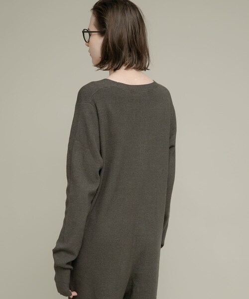 URBAN RESEARCH Sonny Label（アーバンリサーチサニーレーベル）の「ニットオールインワン（つなぎ/オールインワン・レディース・チャコール/ベージュ・36/38）」の7枚目の写真