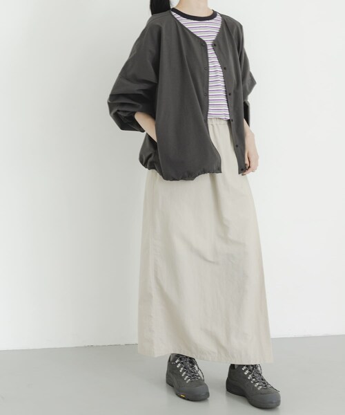 EKAL（エカル）の「DOT AIR CARDIGAN（カーディガン/ボレロ・レディース・ブラック/ブラウン/チャコール・One）」の21枚目の写真