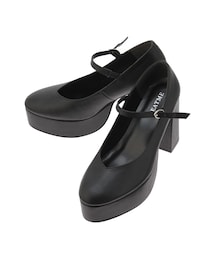 EATME | E/Mロゴストラップパンプス(パンプス)