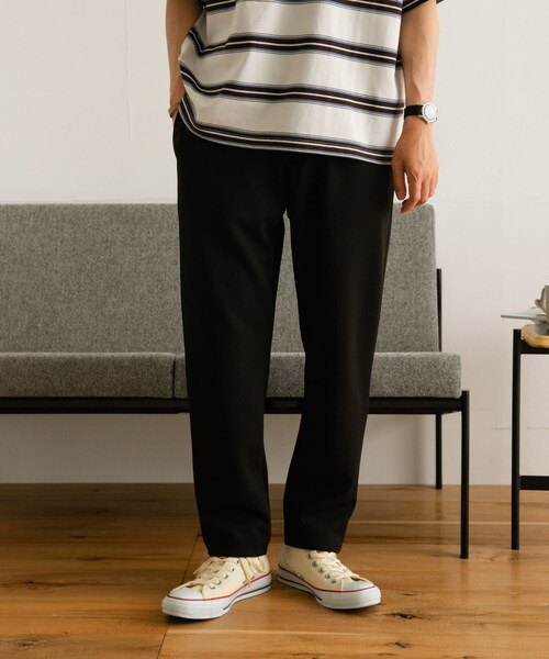 ITEMS URBANRESEARCH(アイテムズ アーバンリサーチ)の「『セットアップ対応』 ダブルフェイス ツイルイージーパンツ(その他パンツ・メンズ・NVY/BEG/BLK・M/L)」の6枚目の写真