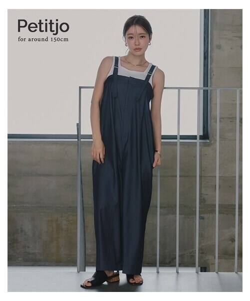 nissen（ニッセン）の「小さいサイズ　麻調シリーズ　オールインワン　低身長さん・小柄女性（オールインワン・サロペット・レディース・ベージュ/グレー/デニム・PSS/PS/PM/PL）」の2枚目の写真