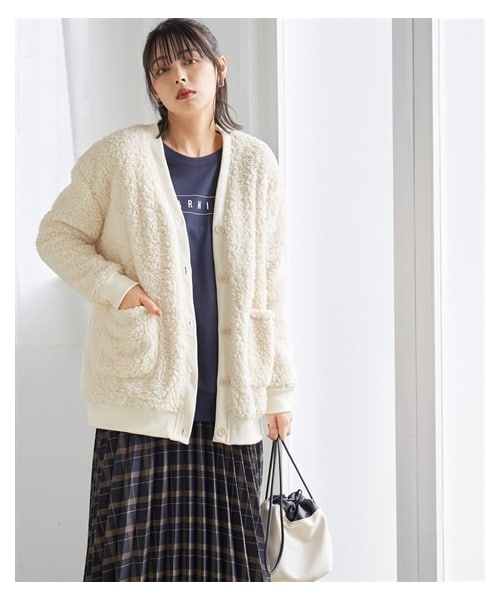 nissen（ニッセン）の「大きいサイズ暖か裏フリースシープ調ボアゆる