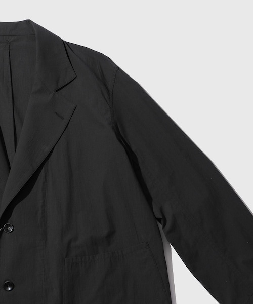 ADAM ET ROPE'(アダムエロペ)の「【Pelemele/ペールメール】COVERALL JACKET COTTON BOIL(テーラードジャケット・メンズ・スミクロ/ベージュ・L/M/S)」の9枚目の写真