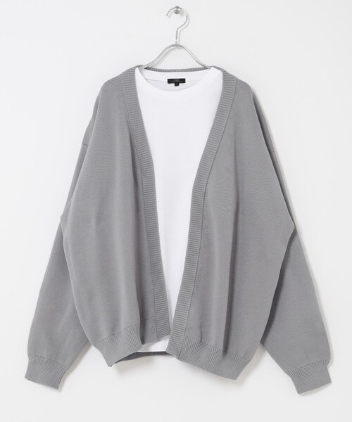 ITEMS URBANRESEARCH（アイテムズ アーバンリサーチ）の「『洗濯可/抗菌/防臭/UVカット』高機能リブニットカーディガン+インナー セット（ニット/セーター・メンズ・BLK/BLU/BEG/GRY・M/L）」の19枚目の写真