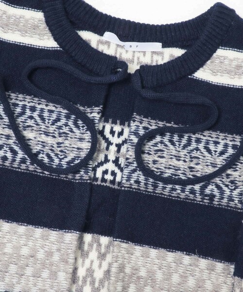 KBF（ケイビーエフ）の「ジャガードリメイクベスト（ベスト・レディース・NAVY/GRAY/BROWN・One）」の13枚目の写真