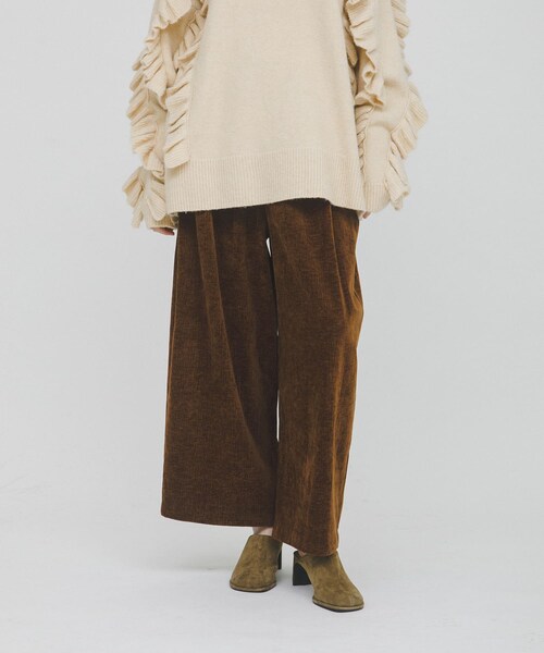 LAATO（ラート）の「wrinkle velor wide pants（その他パンツ・レディース・クリーム/キャラメル/シャドウ・FREE）」の18枚目の写真