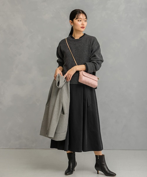 URBAN RESEARCH ROSSO（アーバンリサーチロッソ）の「スエードライクカシュクールワンピース（ワンピース・レディース・BLUE/ORANGE/BLACK・FREE）」の8枚目の写真