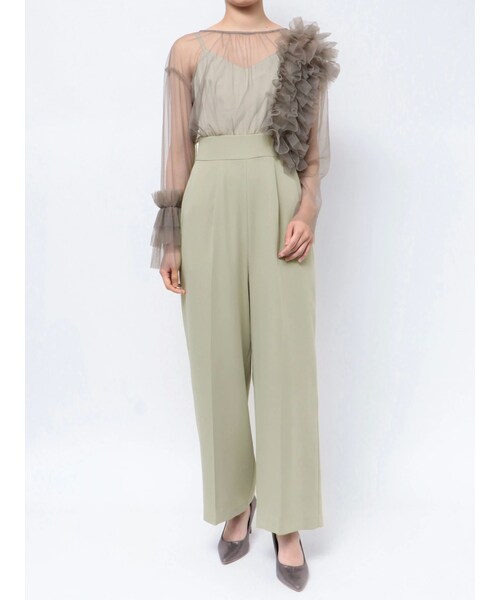 ラグナムーン LADYフリルチュールコンビネゾン S ミント パンツドレス
