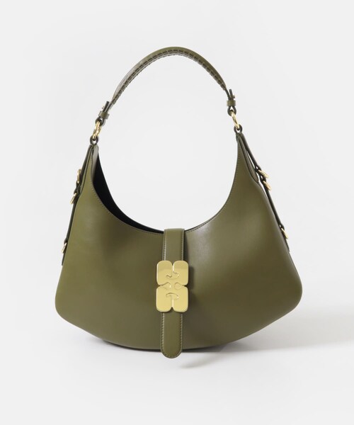URBAN RESEARCH(アーバンリサーチ)の「GANNI KAT SMALL BUTTER(ショルダーバッグ・レディース・M OLIVE・-)」の2枚目の写真