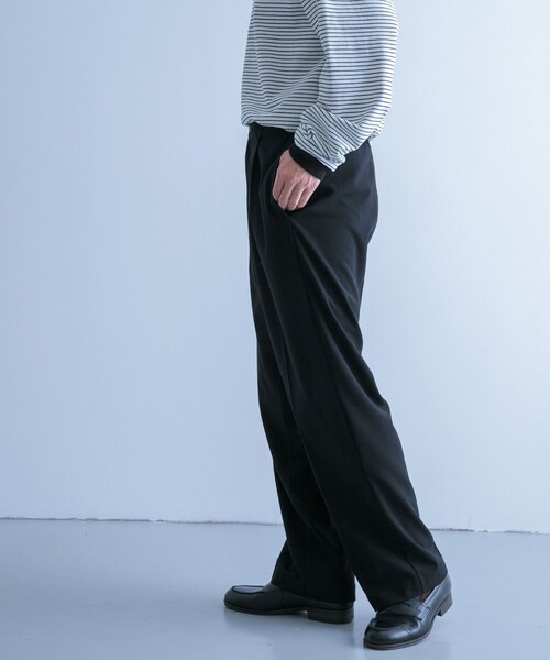 ITEMS URBANRESEARCH（アイテムズ アーバンリサーチ）の「TRワイドスラックス（その他パンツ・メンズ・BEG/L.GRY/BLK/BLU・M/L）」の11枚目の写真
