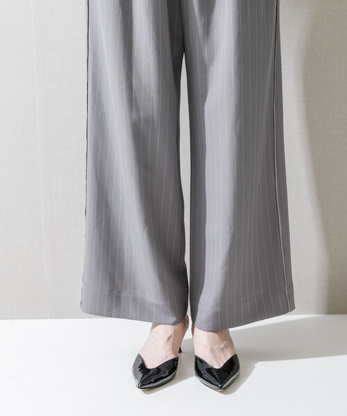 URBAN RESEARCH ROSSO（アーバンリサーチロッソ）の「ピンストライプイージーパンツ（その他パンツ・レディース・L.BEIGE/CHARCOAL・FREE）」の20枚目の写真