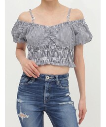 GYDA | Symmetry GYDAチャームオフショルブラウス(シャツ/ブラウス)