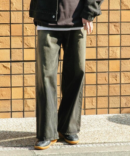 SENSE OF PLACE by URBAN RESEARCH（センスオブプレイスバイアーバンリサーチ）の「『ユニセックス』ヴィンテージライクデニムワイドパンツ（デニムパンツ・メンズ・D.INDIGO/BLACK・M/L）」の16枚目の写真