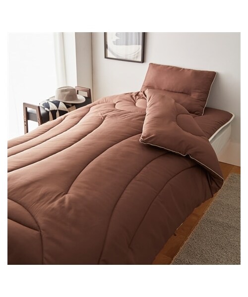 nissen（ニッセン）の「【お買い得！】洗える防ダニ！選べるカラー！布団3点セット（寝具・メンズ・ピンク/ベージュ/ブラウン/ダークグレー/ターコイズブルー/ダルピンク/ダルブルー/オリーブグリーン/ラベンダーグレー・ソフト敷シングルセット/ソフト敷セミダブルセット/ソフト敷ダブルセット/固わた敷シングルセット/固わた敷セミダブルセット/洗える固わた敷シングルセット/洗える固わた敷セミダブルセット）」の18枚目の写真