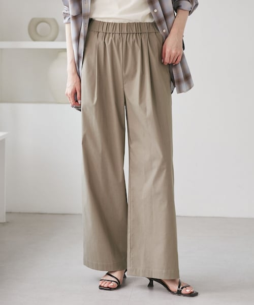 ROPE' PICNIC(ロペピクニック)の「キレイ目イージーワイドパンツ/UVカット(その他パンツ・レディース・ブラック/チャコール/ダークブラウン/ベージュ系・L/M/S)」の12枚目の写真