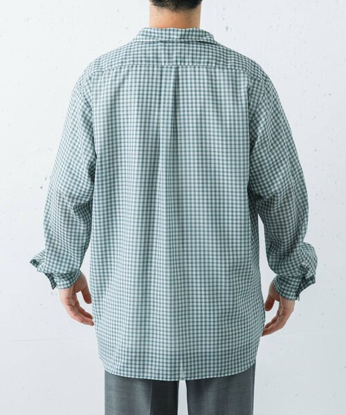 URBAN RESEARCH(アーバンリサーチ)の「ULTERIOR WOOL CHECK SKIPPER SHIRTS(シャツ/ブラウス・メンズ・BLACK GREY/GREEN GREY・4/5)」の7枚目の写真