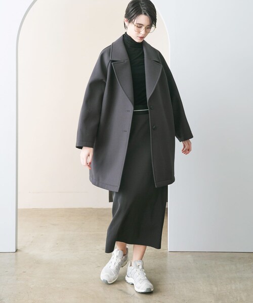 URBAN RESEARCH（アーバンリサーチ）の「ボンディングチェスターコート（チェスターコート・レディース・CHARCOAL/BLACK・FREE）」の20枚目の写真