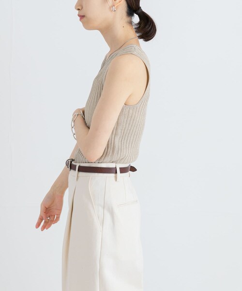 URBAN RESEARCH（アーバンリサーチ）の「ハイゲージラメタンクトップ（タンクトップ・レディース・BLACK系/BEIGE系/BLUE系・FREE）」の16枚目の写真