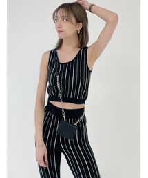 GYDA | 【セットアップ】マルチストライプ SHORTニットタンクトップ(ニット/セーター)