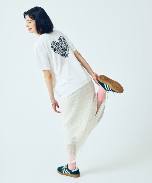 ROPE' PICNIC(ロペピクニック)の「【Chocomoo×ROPE' PICNIC】【接触冷感】アソートTシャツ(Tシャツ/カットソー・レディース・ホワイト/ホワイト系・38)」の8枚目の写真