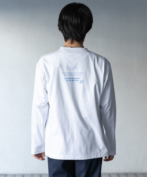 SENSE OF PLACE by URBAN RESEARCH(センスオブプレイスバイアーバンリサーチ)の「Galaxy Graphic Long-Sleeve T-shirts(Tシャツ/カットソー・メンズ・WHITE/BLACK/L.GRAY・M/L)」の15枚目の写真